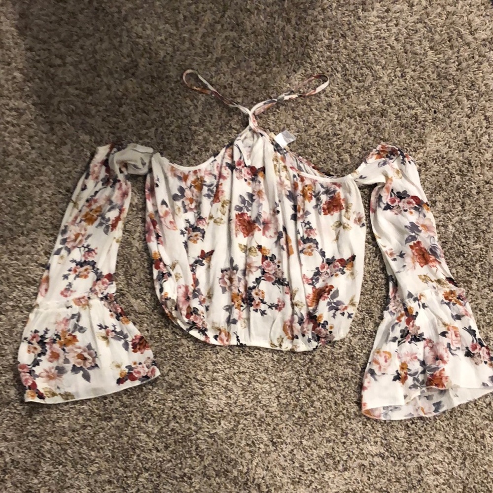 Floral print crop top